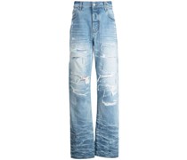 Lockere Jeans im Distressed-Look
