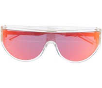 Verspiegelte Oversized-Sonnenbrille