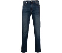 Halbhohe Straight-Leg-Jeans