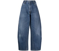 Tapered-Jeans mit Kontrasteinsätzen