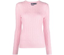 Kaschmirpullover mit Zopfmuster