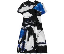 abstract-print cotton dress