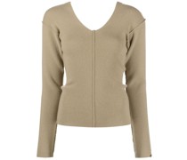 Gerippter Pullover