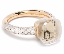 18kt Nudo Rot- und Weißgoldring mit Diamant