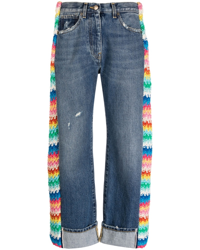 Alanui Damen Over The Rainbow Jeans