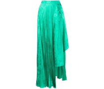 Asymmetrischer Midirock aus Jacquard