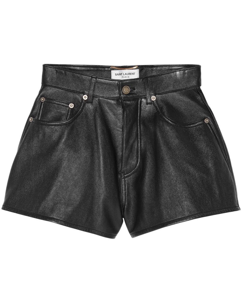 Saint Laurent Damen Kurze High-Waist-Shorts
