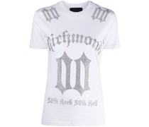 T-Shirt mit Kristallen