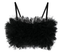 x Lia Aram Cropped-Top mit Rüschen