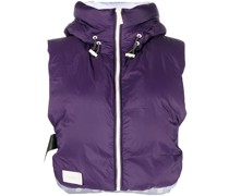 Zweifarbige Daunenjacke