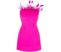 Ärmelloses Maxikleid mit Federn