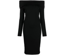 Schulterfreies Midikleid