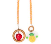 Halskette in Perlenoptik mit Früchten