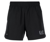 logo-print deck shorts