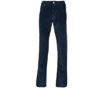 Halbhohe Straight-Leg-Jeans