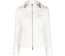 Gesteppte Jacke mit Logo-Patch