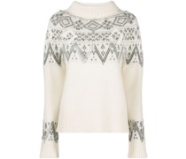 Kaschmirpullover mit Fair-Isle-Muster