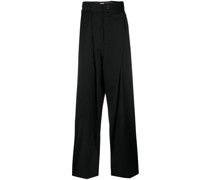 High-Waist-Hose mit weitem Bein