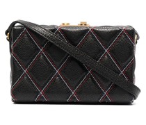 Mini Schultertasche mit Steppung