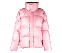 Gefütterte Jacke mit Logo-Patch