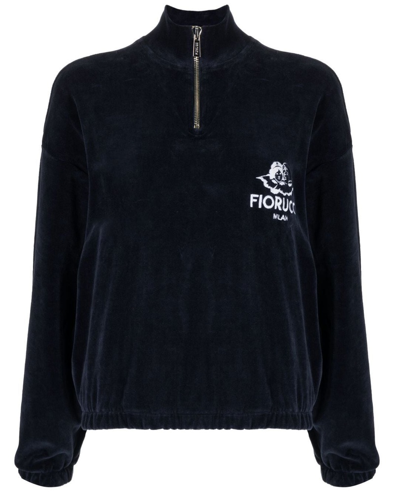 Fiorucci Damen Sweatshirt mit Logo-Stickerei
