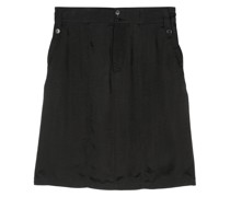 twill-weave mini skirt