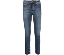 Ausgeblichene Slim-Fit-Jeans