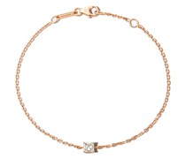 18kt Rotgoldhalskette mit Diamanten