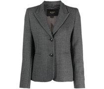 peak-lapels single-breasted blazer