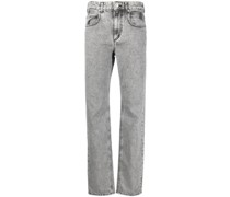 Gerade High-Waist-Jeans