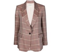 Einreihiger Blazer mit Karomuster