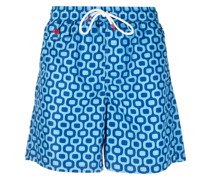 Badeshorts mit geometrischem Print