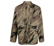 camouflage-print organic-cotton jacket