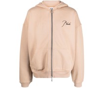 Kapuzenjacke mit Logo-Stickerei