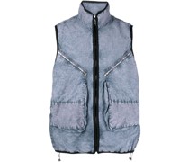 Funktionsweste im Distressed-Look