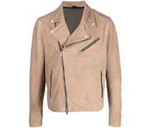Wildlederjacke mit Reißverschluss