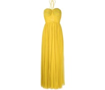 Neckholder-Abendkleid mit Falten