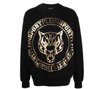 Sweatshirt mit Tigerkopf-Print