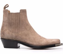 Stiefeletten mit eckiger Kappe