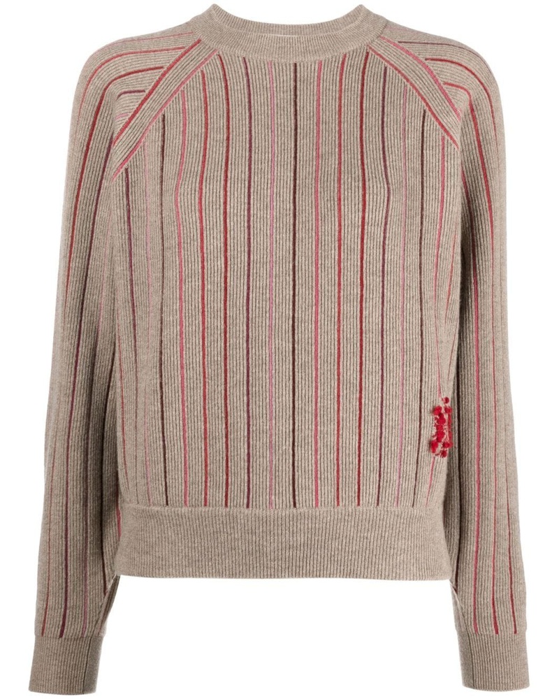 Barrie Damen Kaschmirpullover mit rundem Ausschnitt