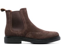Chelsea-Boots mit Budapestermuster