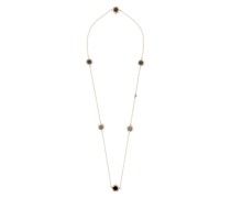 18kt Rotgoldhalskette mit Diamanten