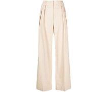 High-Waist-Hose mit weitem Bein