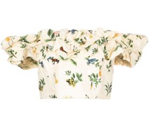 Aceituna Cropped-Top mit Print