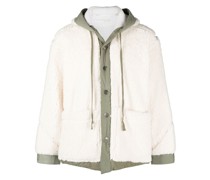 Kapuzenjacke aus Faux Shearling