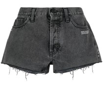 Jeansshorts mit ungesäumten Kanten