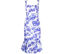 Midikleid mit Aquarellmuster
