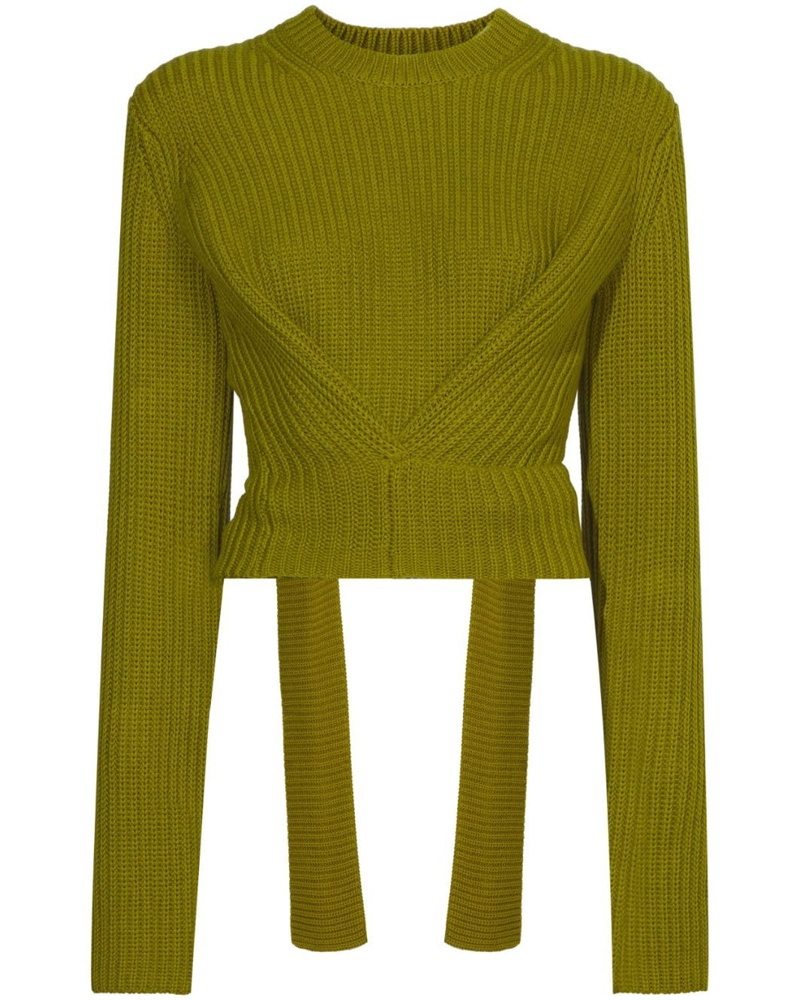 Proenza Schouler Damen ribbed-knit wrap Pullover