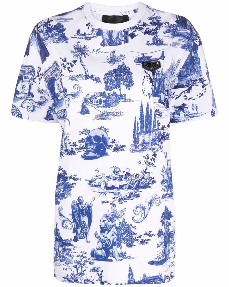 Philipp Plein Damen T-Shirt mit grafischem Print