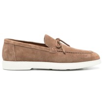 Loafer aus Wildleder mit Schnürung